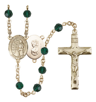14kt Gold Filled 6mm Saint Christopher / Karate Rosary