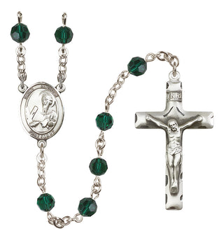 Sterling Silver 6mm Saint Andrew the Apostle  Engraved Catholic Rosaries