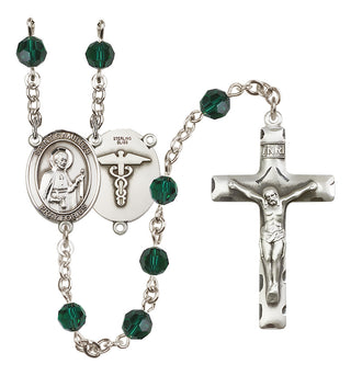 Sterling Silver 6mm Saint Camillus of Lellis / Nurse Rosary