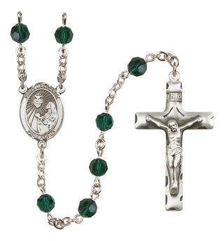 Sterling Silver 6mm Saint Margaret Mary Alacoque  Engraved Catholic Rosaries