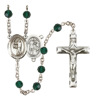 Sterling Silver 6mm Saint Sebastian / Archery Rosary