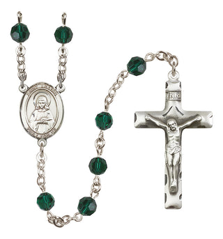 Sterling Silver 6mm Saint Lillian  Engraved Catholic Rosaries