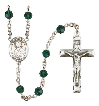 Sterling Silver 6mm Saint Dominic Savio  Engraved Catholic Rosaries