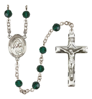 Sterling Silver 6mm Our Lady of Good Counsel  Engraved Catholic Rosaries