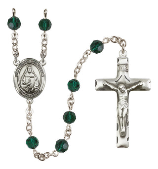 Sterling Silver 6mm Saint Theodora  Engraved Catholic Rosaries