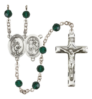 Sterling Silver 6mm Saint Sebastian / Tennis Rosary