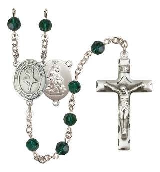 Sterling Silver 6mm Guardian Angel/Dance Rosary