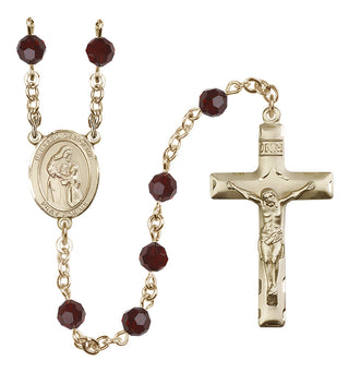 14kt Gold Filled 6mm Blessed Caroline Gerhardinger  Engraved Catholic Rosaries