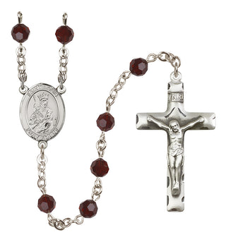 Sterling Silver 6mm Saint Louis  Engraved Catholic Rosaries