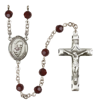 Sterling Silver 6mm Blessed Trinity  Engraved Catholic Rosaries