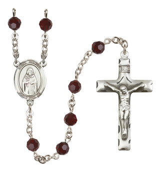 Sterling Silver 6mm Saint Samuel  Engraved Catholic Rosaries