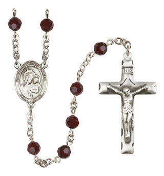 Sterling Silver 6mm Our Lady of Good Counsel  Engraved Catholic Rosaries