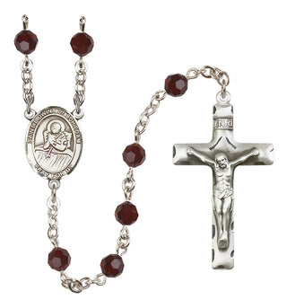 Sterling Silver 6mm St. Lidwina of Schiedam Rosary | Engravable