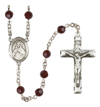 Sterling Silver 6mm Saint Olivia  Engraved Catholic Rosaries