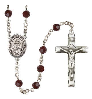 Sterling Silver 6mm Corazon Inmaculado de Maria  Engraved Catholic Rosaries