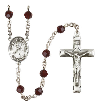 Sterling Silver 6mm Saint Andre Bessette  Engraved Catholic Rosaries