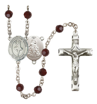 Sterling Silver 6mm Guardian Angel/Dance Rosary