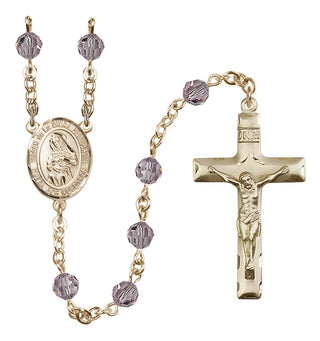 14kt Gold Filled 6mm Virgen de la Divina Providencia  Engraved Catholic Rosaries