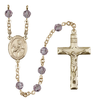 14kt Gold Filled 6mm Saint John of God  Engraved Catholic Rosaries