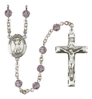 Sterling Silver 6mm Saint Francis of Assisi  Engraved Catholic Rosaries