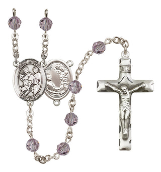 Sterling Silver 6mm Saint Cecilia / Marching Band Rosary