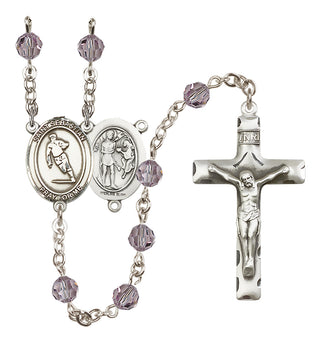 Sterling Silver 6mm Saint Sebastian / Rugby Rosary