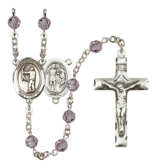 Sterling Silver 6mm Saint Sebastian / Archery Rosary
