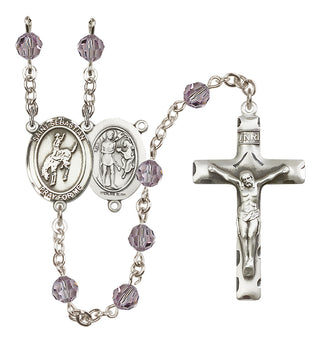 Sterling Silver 6mm Saint Sebastian / Rodeo Rosary