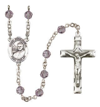 Sterling Silver 6mm Saint John Paul II Rosary