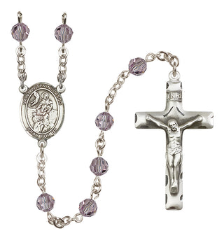 Sterling Silver 6mm Saint Peter Nolasco  Engraved Catholic Rosaries