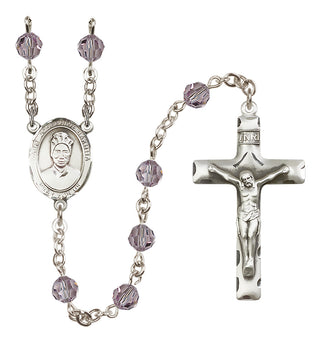 Sterling Silver 6mm Saint Josephine Bakhita  Engraved Catholic Rosaries