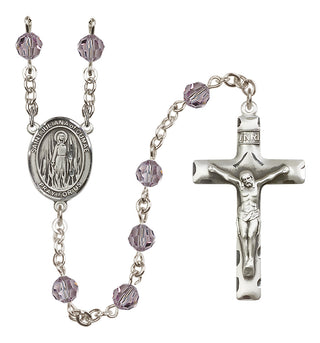 Sterling Silver 6mm Saint Juliana of Cumae  Engraved Catholic Rosaries