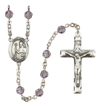 Sterling Silver 6mm Saint Regis  Engraved Catholic Rosaries