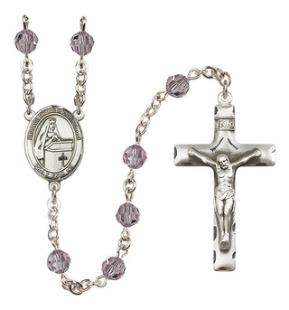 Sterling Silver 6mm Blessed Emilee Doultremont  Engraved Catholic Rosaries