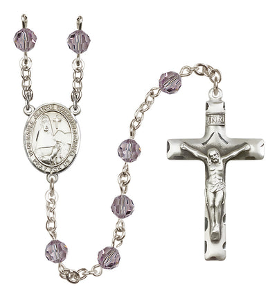 Sterling Silver 6mm St. Jeanne Chezard de Matel Rosary | Engravable