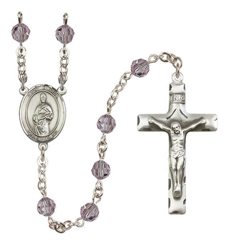 Sterling Silver 6mm Saint Eligius  Engraved Catholic Rosaries
