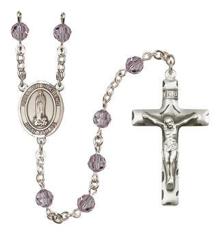 Sterling Silver 6mm Our Lady of Kibeho  Engraved Catholic Rosaries