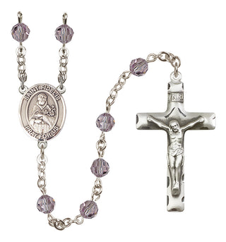 Sterling Silver 6mm Saint Fidelis  Engraved Catholic Rosaries