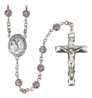 Sterling Silver 6mm Saint Mary Magdalene of Canossa  Engraved Catholic Rosaries