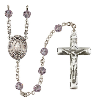 Sterling Silver 6mm Our Lady of Good Help  Engraved Catholic Rosaries