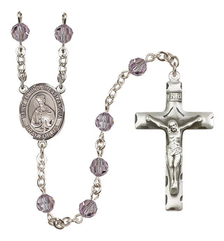 Sterling Silver 6mm Saint Edmund of East Anglia  Engraved Catholic Rosaries