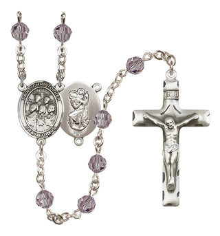 Sterling Silver 6mm Saint Christopher / Choir Rosary