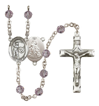Sterling Silver 6mm Guardian Angel/Golf Rosary