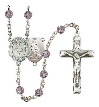 Sterling Silver 6mm Guardian Angel/Dance Rosary