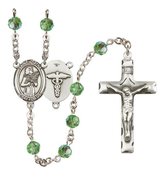 Sterling Silver 6mm Saint Agatha / Nurse Rosary