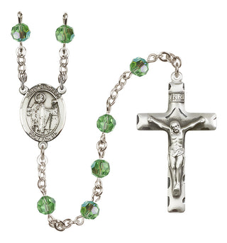 Sterling Silver 6mm Saint Richard  Engraved Catholic Rosaries
