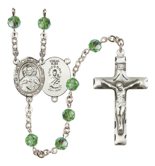 Sterling Silver 6mm Scapular  Engraved Catholic Rosaries