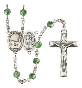 Sterling Silver 6mm Saint Sebastian / Fishing Rosary