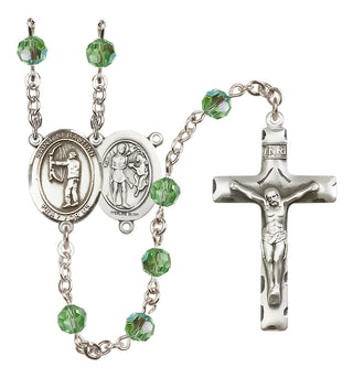 Sterling Silver 6mm Saint Sebastian / Archery Rosary