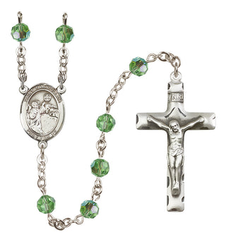 Sterling Silver 6mm Saint Nimatullah  Engraved Catholic Rosaries